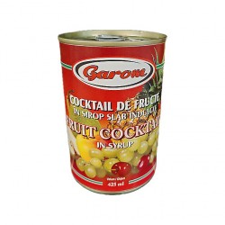 Cocktail de fructe in sirop slab indulcit Garom 410 gr.